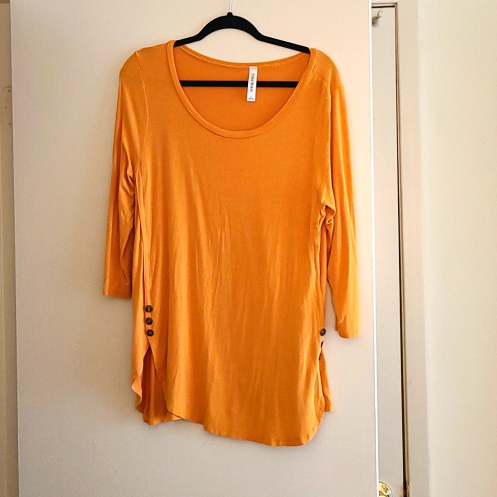 Mustard Yellow 3/4 length